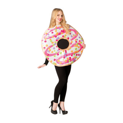 Unisex Adult White Frosted Donut Costume