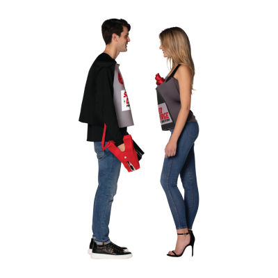 Unisex Adult Battery & Jumper Cables Couple Costume