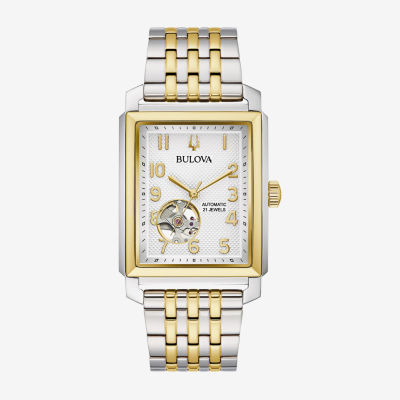 Bulova His and Hers Adult Two Tone Stainless Steel 2-pc. Watch
