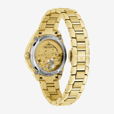 Bulova Classic Sutton Unisex Adult Automatic Gold Tone Stainless Steel Bracelet Watch 97l172