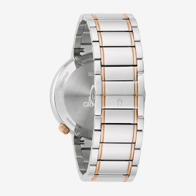 Bulova Modern Latin Grammy Mens Two Tone Stainless Steel Bracelet Watch 98a309