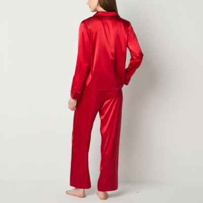 Ambrielle Womens Plus Long Sleeve 2-pc. Pant Pajama Set - JCPenney