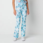 Juniors Hello Kitty And Friends Checkered Womens Mid Rise Flare Pull-On  Pants, Color: White - JCPenney