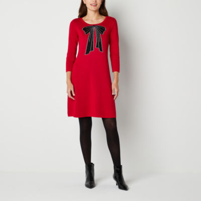 Isabel & Nina 3/4 Sleeve Sweater Dress