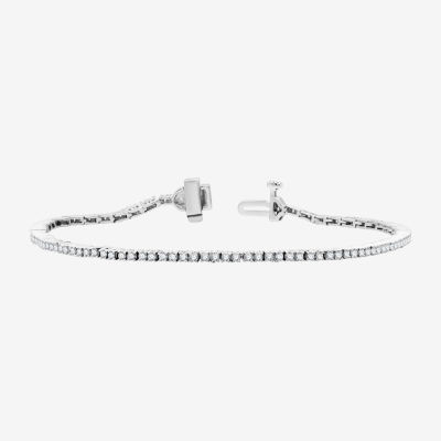 H-I / Si2-I1) CT. T.W. Lab Grown White Diamond 10K or 14K Yellow Gold Inch Tennis Bracelet