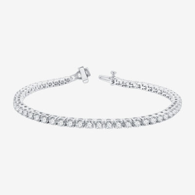 H-I / Si2-I1) CT. T.W. Lab Grown White Diamond 10K or 14K Gold Inch Tennis Bracelet