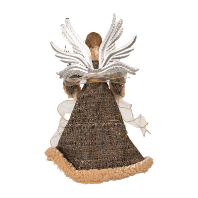 Kurt Adler 16-In Rustic Glam Angel Christmas Tree Topper