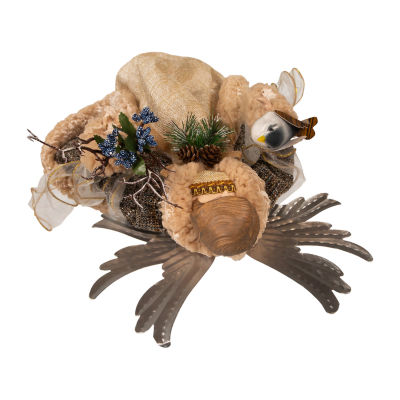 Kurt Adler 16-In Rustic Glam Angel Christmas Tree Topper