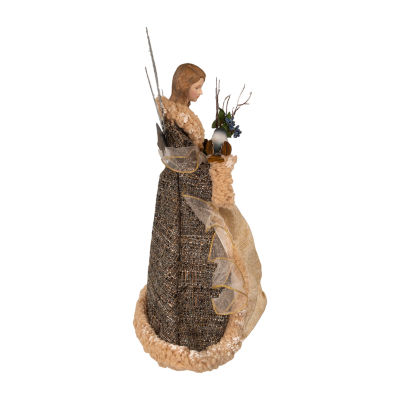 Kurt Adler 16-In Rustic Glam Angel Christmas Tree Topper