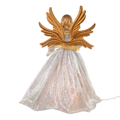 Kurt Adler 16in Ombre Silver/Gold Angel Christmas Tree Topper