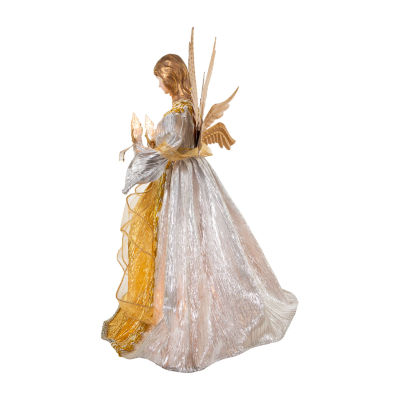 Kurt Adler 16in Ombre Silver/Gold Angel Christmas Tree Topper