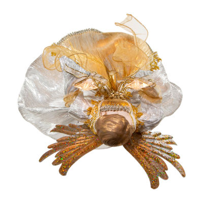 Kurt Adler 16in Ombre Silver/Gold Angel Christmas Tree Topper