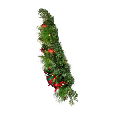 Kurt Adler Battery-Operated Red And Green 2 Foot Pre-Lit Christmas Tree