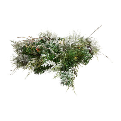 Kurt Adler Bow 2 Foot Pre-Lit Pine Christmas Tree