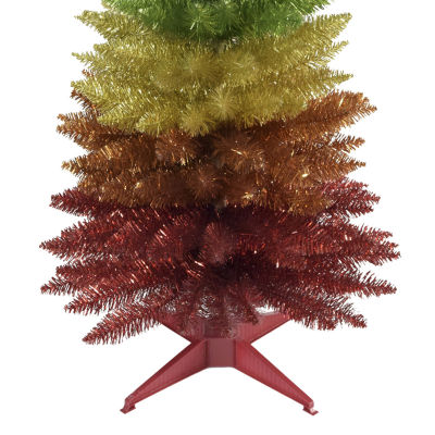 Kurt Adler Foil Rainbow 4 Foot Christmas Tree