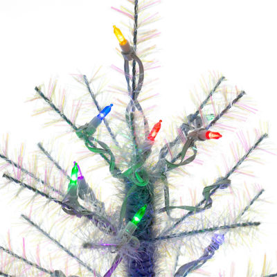 Kurt Adler Led Glistening 4 1/2 Foot Pre-Lit Pine Christmas Tree