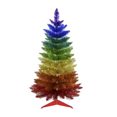 Kurt Adler Foil Rainbow 3 Foot Christmas Tree