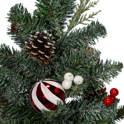 Kurt Adler Pinecones Balls Berries 1 1/2 Feet Christmas Tree