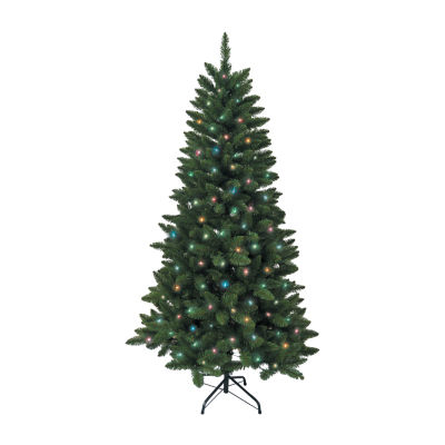 Kurt Adler Green 6 Foot Pre-Lit Pine Christmas Tree
