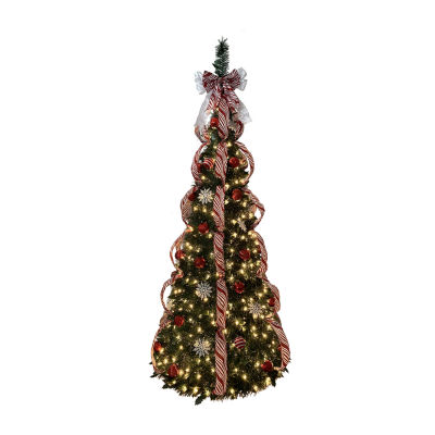 Kurt Adler 6 Foot Pre-Lit Collapsible Pre-Decorated Christmas Tree