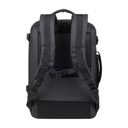 Rivacase 8465 Coated Eco Travel Laptop Backpack, One Size, Black