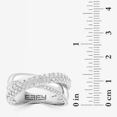 Effy  (G-H / Vs1-Vs2) Womens 3/4 CT. T.W. Lab Grown White Diamond 14K White Gold Cocktail Ring