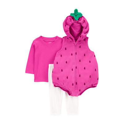 3-Piece Strawberry Halloween Costume