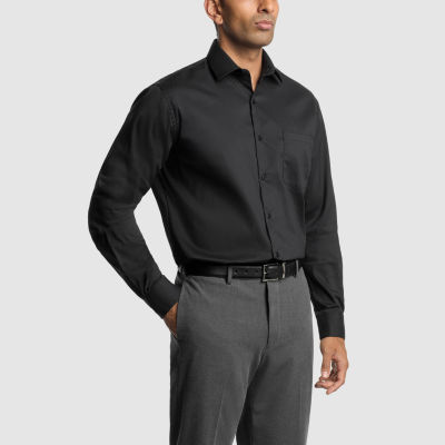 Van Heusen Everyday Defense Mens Regular Fit Stretch Fabric Wrinkle Free Long Sleeve Dress Shirt