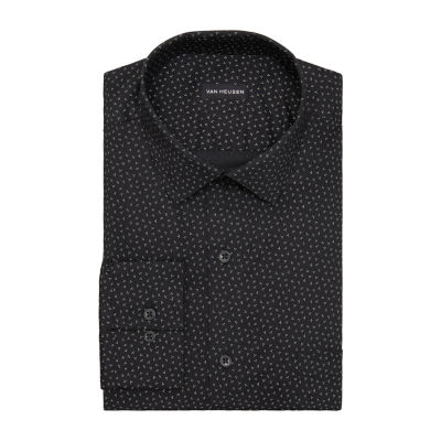 Van Heusen Ultra Flex Mens Regular Fit Wrinkle Free Long Sleeve Dress Shirt