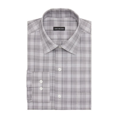 Van Heusen Mens Regular Fit Stretch Fabric Wrinkle Free Long Sleeve Dress Shirt