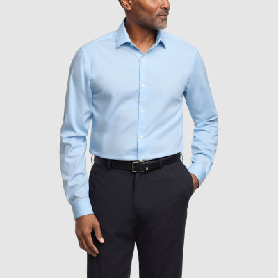 Van Heusen Comfort Performance Mens Slim Fit Stretch Fabric Wrinkle Free Long Sleeve Dress Shirt