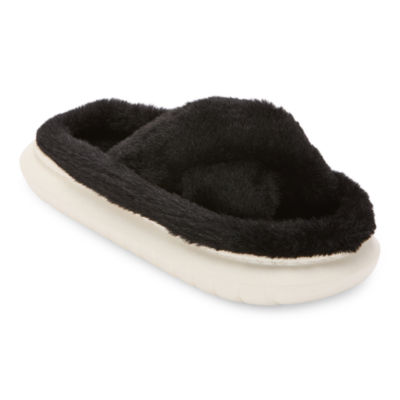 Mixit Crisscross Cushion Slipper Womens Slip-On Slippers