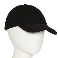 Mixit Sherpa Cord Baseball Womens Baseball Cap, One Size, Black