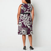 Jcpenney plus size dresses purple best sale