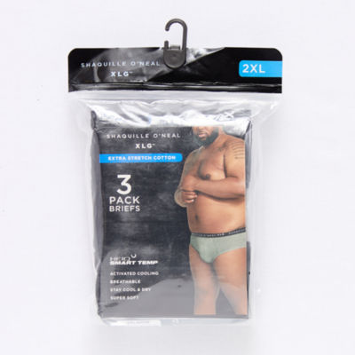 Shaquille O'Neal XLG Heiq 3 Pack Briefs Big and Tall