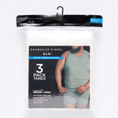Shaquille O'Neal XLG™ Activated Cooling Mens Crew Neck Sleeveless 3 Pack Big and Tall Tank