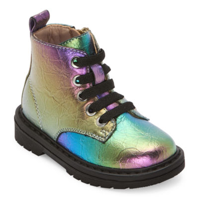 Thereabouts Toddler Girls Lil Reese Flat Heel Combat Boots