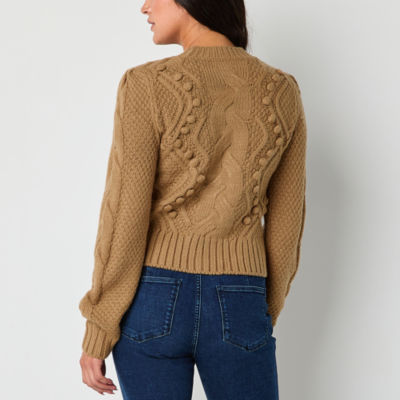 Ryegrass Womens Long Sleeve Rib Knit Pullover Sweater