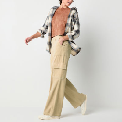 Arizona Womens Straight Cargo PantJuniors JCPenney
