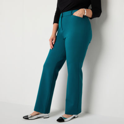 Liz Claiborne Emma Tailored Ponte Classic Fit Flare Trouser