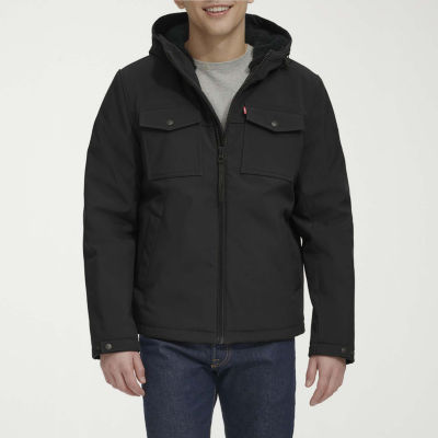 Levi's Mens Water Resistant Sherpa Lined Midweight Softshell Jacket