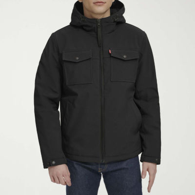 Levi's Mens Water Resistant Sherpa Lined Midweight Softshell Jacket