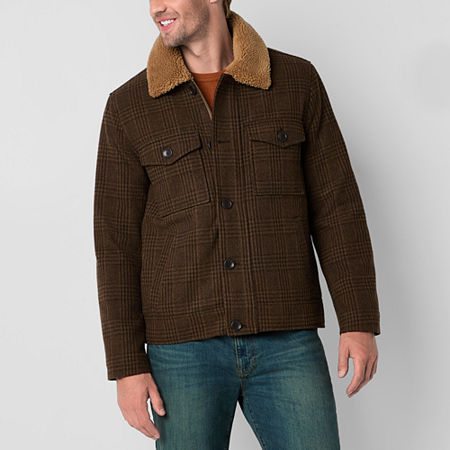 Mutual Weave Mens Heavyweight Jacket, Xx-large, Brown