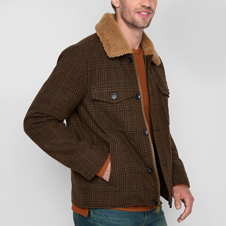 Mutual Weave Mens Heavyweight Jacket, Xx-large, Brown