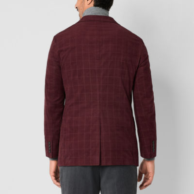 Stafford Mens Checked Classic Fit Sport Coat