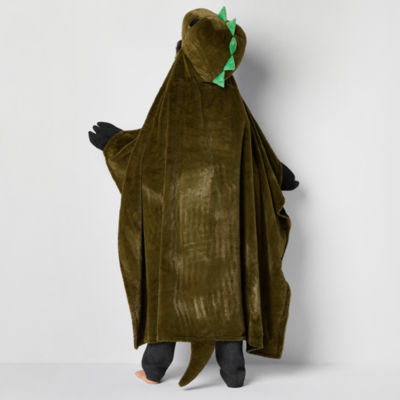 Under the Stars Kids Dino Hooded Throw