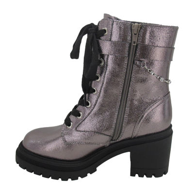 Pop Womens Yeardly Block Heel Booties