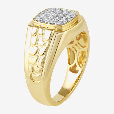 Mens / CT. T.W. Natural Diamond 10K Gold Fashion Ring