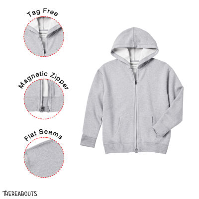 Thereabouts Little & Big Boys Adaptive Fleece Zipper Hoodie