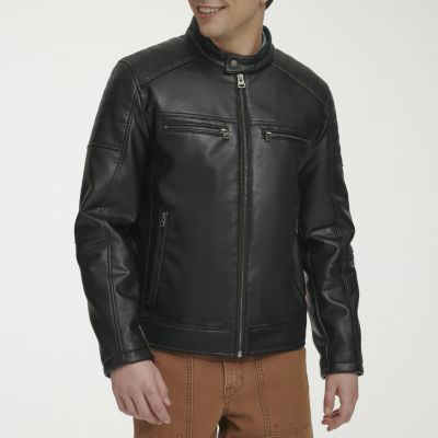 Jcpenney faux leather jacket best sale